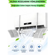 Saravita Klima Hava Yönlendirici Aparat 90X20 cm Ayarlanabilir Klima Rüzgar Önleyici Deflektör