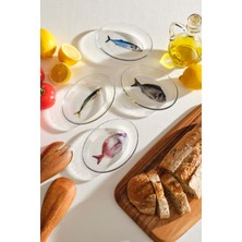 Paşabahçe Olta Meze Tabağı Sarı Yeşil, 1 Adet