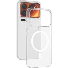 Tekno Grup Xiaomi 17 Pro Max Mika Kamera Korumalı M-Safe Şarj Özellikli Şeffaf Sert Pc London Kapak