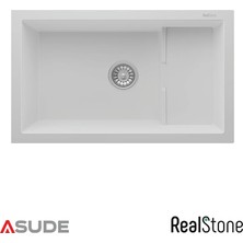 Real Stone Realstone P012 Efes Damlalıklı Granit Evye 1000x500 mm Siyah