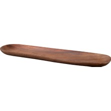 Paşabahçe Ahşap Acacia Oval Servis Tabağı L, Servis Tabağı, 1 Adet