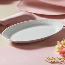 Empressco Bahar Dalı 2 Adet 30 cm Kayık Tabak Seti, Şık ve Dayanıklı Tasarım