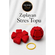 Mosso Steel Zıplayan Stres Topu Clicker Stres Topu – Lastik Mekanizmalı 3D Baskı Mekanik Fidget Oyuncak Hoplaç Zıplaç