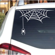 Sticker Usta Örümcek Örümcek Ağı Sticker Spider Web Araba Oto Motosiklet Karavan Laptop Pc Cam Yapıştırma Etiket Çıkartma Sticker 00330
