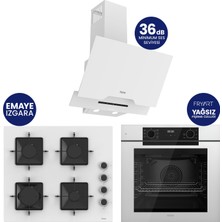 Ferre Fryart Hava Fritözlü Silentart Beyaz Ankastre Set  QEP63CB+SS206+D064-SA