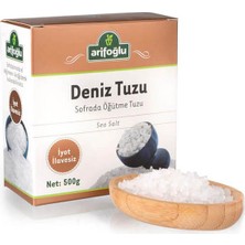500 gr Arifoğlu Deniz Tuzu İyot İlavesiz Sofrada Kullanıma Uygun Doğal Tuz
