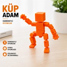 Mosso Steel Küp Adam Hareketli Oyuncak Figür Eklemli Stres Oyuncağı