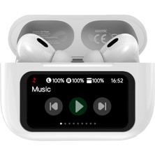 Asonic AS-TWS6S Beyaz Mobil Telefon Uyumlu Bluetooth 5.4V Ekranlı Tws Mikrofonlu Kulaklık