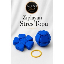 Mosso Steel Zıplayan Stres Topu Clicker Stres Topu – Lastik Mekanizmalı 3D Baskı Mekanik Fidget Oyuncak
