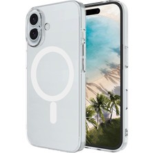 Tekno Grup Iphone 17 Kılıf Mika Kamera Korumalı M-Safe Şarj Özellikli Şeffaf Sert Pc London Kapak