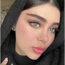 Axhara Newyork Bahama Gray / Hareli Renkli Gri Göz Kirpik Lens / Yıllık Kullanım Için Çarpıcı Renkli Seçenek