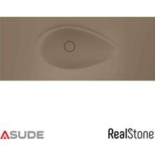 Real Stone Realstone Avocado Etajerli Granit Lavabo 74.5x50 cm Cappuccino