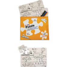 Elit Funny Mat Puzzle Taşıtlar (Tekrar Kullanılabilir)