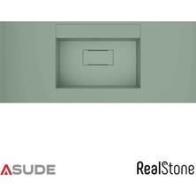 Real Stone Realstone Flatstone Etajerli Granit Lavabo 100x50 cm Mint Yeşil