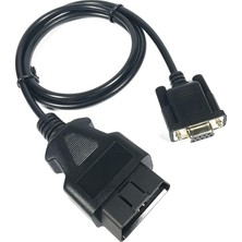 Vgate İcar Db9 - Ob D2 Kablosu, RS232 Dişi Port Ob Dıı 16 Pin Erkek Adaptör, Teşhis Uzatma Kablosu, Dönüştürücü/ara Bağlantı Kablosu