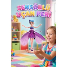 Farbu Oyuncak Uçan Peri Bebek Hareket Sensörlü Şarjlı Dazzle Colour Işıklandırmalı Uçan Mor Oyuncak Bebek