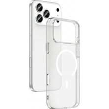 Tekno Grup Iphone 17 Pro Max Kılıf Mika Kamera Korumalı M-Safe Şarj Özellikli Şeffaf Sert Pc London Kapak