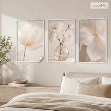 Akıllı Kağıt Statik Tutunma Özellikli Tablo - Poster Çiçek (Model- 91)