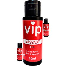 Fırfır Moda Vip Kadın ve Erkekler Için Eroticmassage Oil / 3 Adet Erotikmasaj Yağı 60 ml