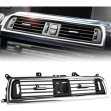 Gkl Bmw F10 +Lcı Klima Kalorifer Izgarası Ön Orta Komple Krom Çerçeve Siyah