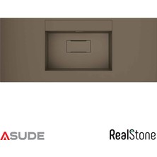 Real Stone Realstone Flatstone Etajerli Granit Lavabo 64.5x50 cm Cappuccino