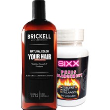 Fırfır Moda Brickell 237 ml Şampuan Saçsakal Anti.white + Sıxx Erkeklere Özeı XXXL60 Lı