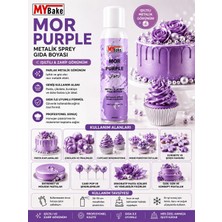 My Bake Mybake Mor Metalik Sprey Gıda Boyası 250 ml