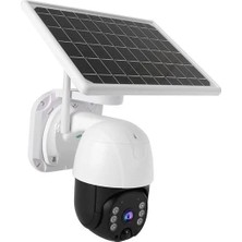 TKÇ Solar Panelli Su Geçirmez Gece Görüş Destekli Wifi Bağlantılı Güvenlik Kamerası