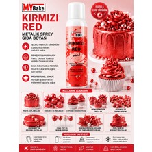 My Bake Mybake Kırmızı Metalik Sprey Gıda Boyası 250 ml