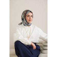 Silk Home Twill Ipek Desenli Eşarp 11504
