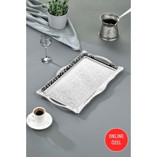 Cooker Sedef Metal Dikdörtgen Sunum Tepsisi 42 cm CKR4746
