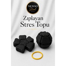 Mosso Steel Zıplayan Stres Topu Clicker Stres Topu – Lastik Mekanizmalı 3D Baskı Mekanik Fidget Oyuncak