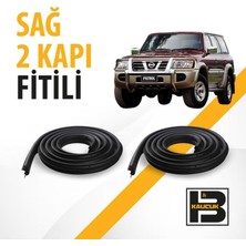B&M Kauçuk Nissan Patrol (1998-2009) Sağ Ön ve Arka Kapı Fitili BM02416