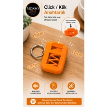 Mosso Steel Mekanik Tekli Clicker Ses Çıkaran Klavye Anahtarlık Klik Stres Oyuncağı