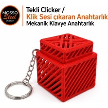 Mosso Steel Tekli Clicker Mekanik Klavye Anahtarlık – Klik Sesi Çıkaran Klavye Anajtarlık & Stres Oyuncağı –
