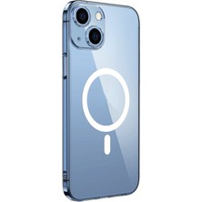 Tekno Grup Iphone 14 Kılıf Mika Kamera Korumalı M-Safe Şarj Özellikli Şeffaf Sert Pc London Kapak
