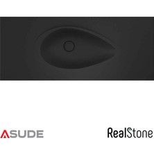 Real Stone Realstone Avocado Etajerli Granit Lavabo 100x50 cm Siyah