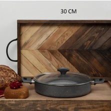 Empressco 30 cm Granit Karnıyarık Tenceresi, Dayanıklı ve Şık Tasarım