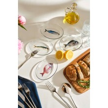 Paşabahçe Olta Meze Tabağı Açık Mavi, 1 Adet