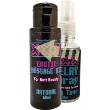 Fırfır Moda L.xxx 60 ml Erotikmasaj Yağı + 30 ml Erkeklere Özel Geciktiricisprey