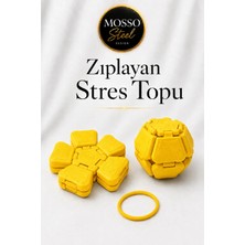 Mosso Steel Zıplayan Stres Topu Clicker Stres Topu – Lastik Mekanizmalı 3D Baskı Mekanik Fidget Oyuncak Hoplaç Zıplaç
