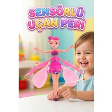 Farbu Oyuncak Uçan Peri Bebek Hareket Sensörlü Şarjlı Dazzle Colour Işıklandırmalı Uçan Pembe Oyuncak Bebek