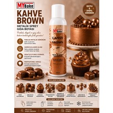 My Bake Mybake Kahve (Brown) Metalik Sprey Gıda Boyası 250 ml