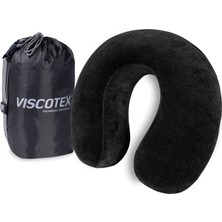 Viscotex Visco Boyun Yastığı Siyah Ergonomik Tasarım ile Konforlu Destek Sağlar