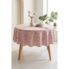 Rona Home Premium Kalite Desenli Masa Örtüsü Güpürsüz Lüks Dokuma Kumaş Modern Salon Mutfak Masası Örtüsü