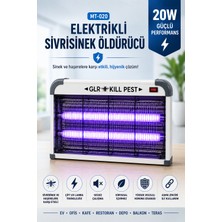 Merwish Elektrikli Sinek Öldürücü 20W Çift Uv Lambalı Sinek Öldürücü Cihaz Asılabilir Masaüstü Haşere Öldürücü