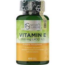 Nature's Supreme Vitamin E 400 Iu 60 Kapsül