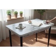 Efe Mobilya T-6037 Carara Mdf Sabit   70X120 Mutfak Masası