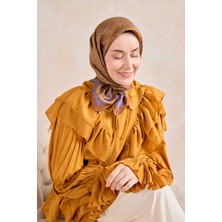 Silk Home Twill Ipek Desenli Eşarp 11522