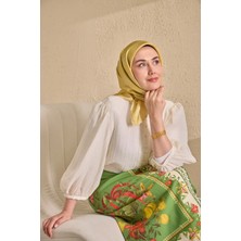 Silk Home Twill Ipek Desenli Eşarp 11520